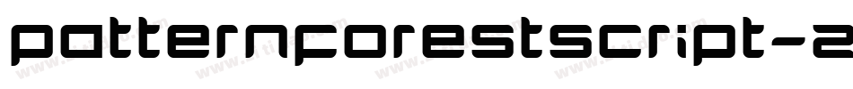 PatternForestScript-Z9mm字体转换