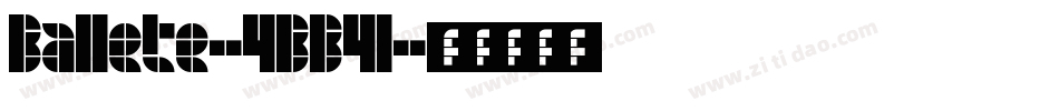 Ballete-4BB4l字体转换
