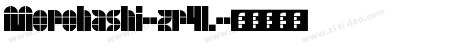 Morohashi-zr4L字体转换