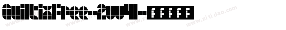 QuiltixFree-2w4l字体转换