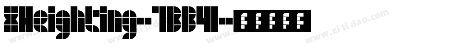 XHeighting-7BB4l字体转换 XHeighting-7BB4l字体转换