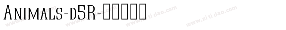 Animals-d5R字体转换
