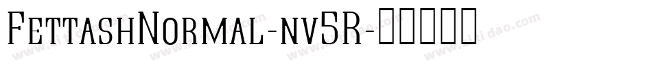 FettashNormal-nv5R字体转换