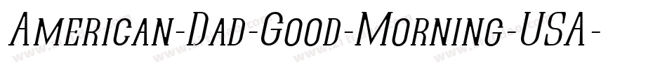 American-Dad-Good-Morning-USA字体转换