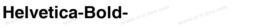 Helvetica-Bold字体转换