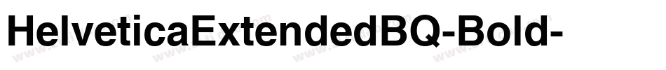 HelveticaExtendedBQ-Bold字体转换