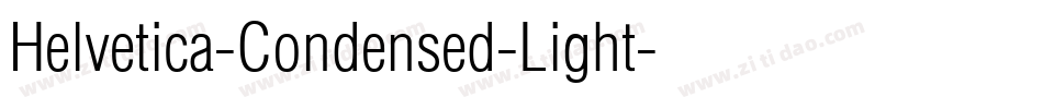 Helvetica-Condensed-Light字体转换