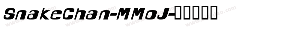 SnakeChan-MMoJ字体转换