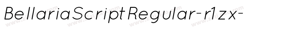 BellariaScriptRegular-r1zx字体转换