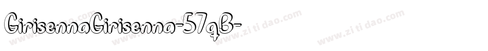 GirisennaGirisenna-57qB字体转换