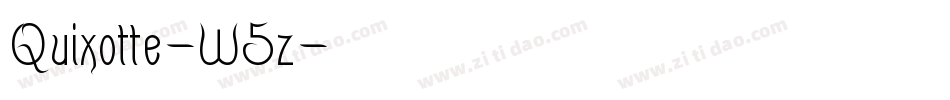 Quixotte-W5z字体转换