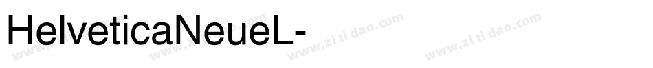 HelveticaNeueL字体转换