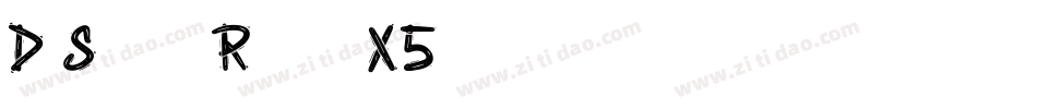 DrSugiyamaRegular-X5rd字体转换