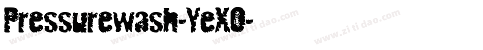 Pressurewash-YeXO字体转换