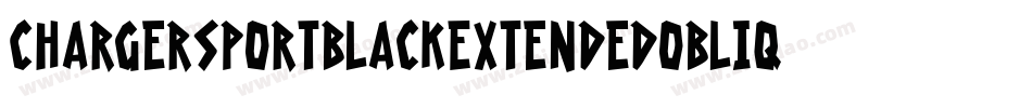 ChargerSportBlackExtendedOblique-dGyE字体转换