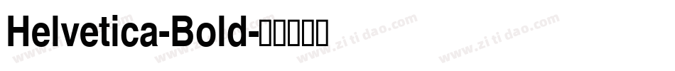 Helvetica-Bold字体转换