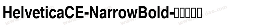 HelveticaCE-NarrowBold字体转换