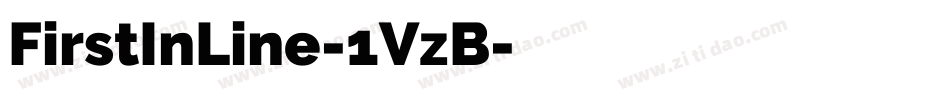 FirstInLine-1VzB字体转换