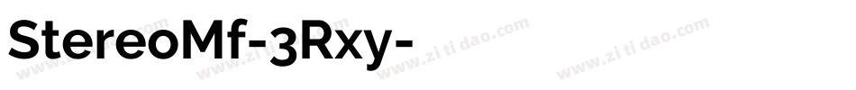 StereoMf-3Rxy字体转换