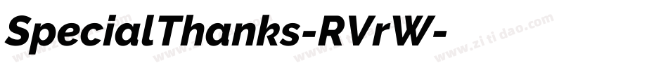 SpecialThanks-RVrW字体转换