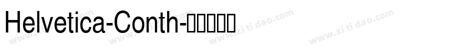 Helvetica-Conth字体转换