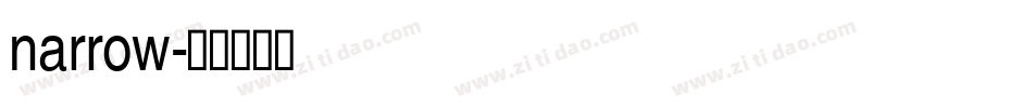 narrow字体转换