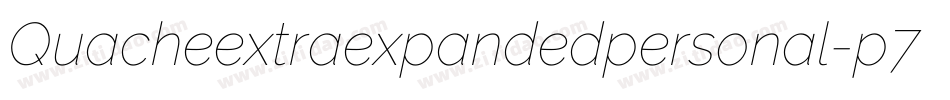 Quacheextraexpandedpersonal-p79vK字体转换
