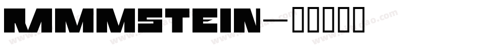 Rammstein字体转换