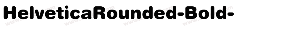 HelveticaRounded-Bold字体转换