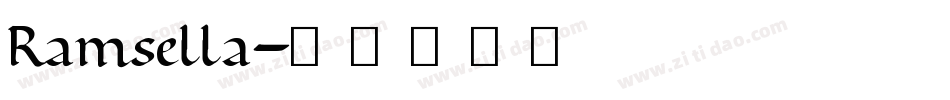 Ramsella字体转换