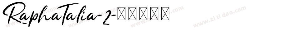 RaphaTalia-2字体转换
