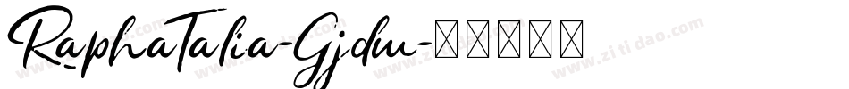 RaphaTalia-Gjdm字体转换