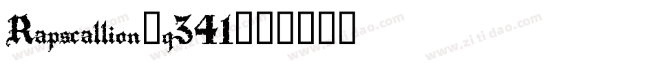 Rapscallion-q341字体转换