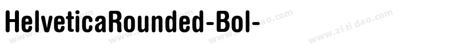 HelveticaRounded-Bol字体转换