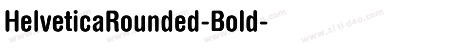HelveticaRounded-Bold字体转换