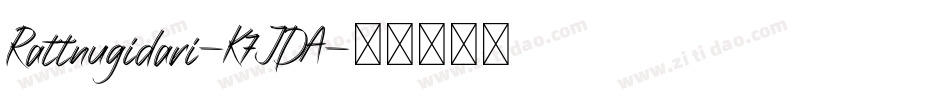 Rattnugidari-K7JDA字体转换