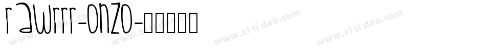 Rawrrr-OnZo字体转换