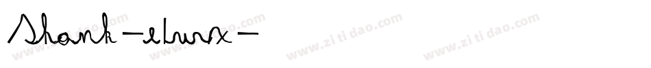 Shank-e1wx字体转换