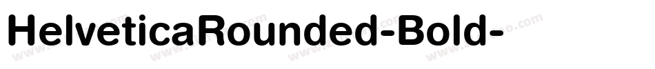 HelveticaRounded-Bold字体转换