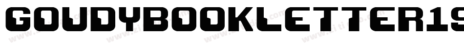 GoudyBookletter1911字体转换