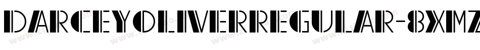 DarceyOliverRegular-8Xmz字体转换