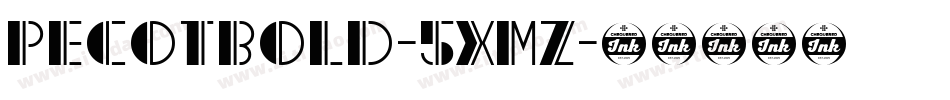 PecotBold-5XmZ字体转换