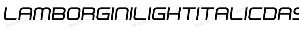 LamborginiLightItalicDash-Kjly字体转换