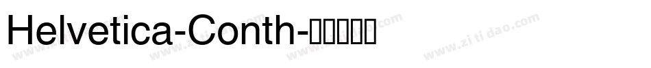 Helvetica-Conth字体转换