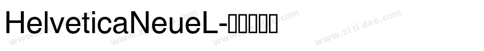 HelveticaNeueL字体转换