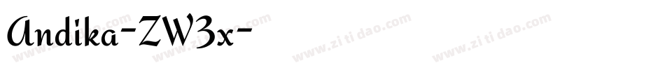 Andika-ZW3x字体转换