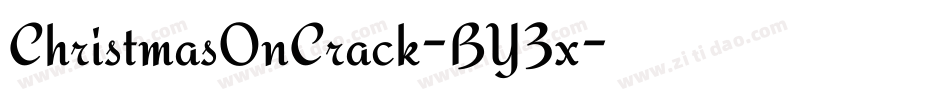 ChristmasOnCrack-BY3x字体转换