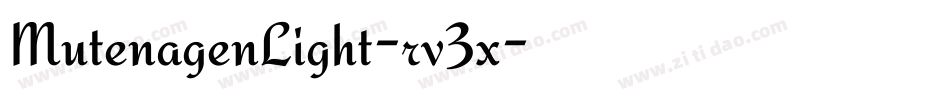MutenagenLight-rv3x字体转换