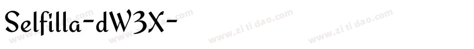 Selfilla-dW3X字体转换
