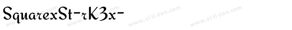 SquarexSt-rK3x字体转换